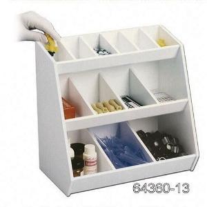 13 Compartment Bins and 1 Shelf with Doors