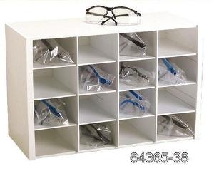16-Compartment Safety Glasses Holder