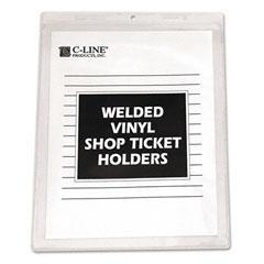 C-Line® Clear Vinyl Shop Ticket Holder, Essendant