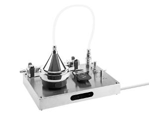 FLO.GAS Gas testing system with funnel