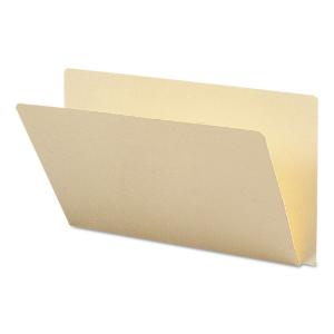 Smead folders, straight cut, single-ply extended end tab, legal, manila, 100/box