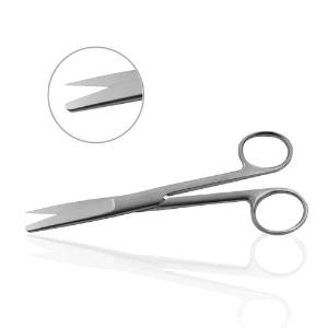 Scissors, dissection, sharp or blunt, straight