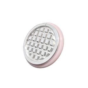 Specimen chuck, waffle, for QS and microm cryostats, 30 mm, pink