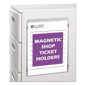 C-line magnetic shop ticket holders, letter, clear vinyl, 15/box