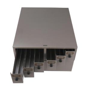 Beige microscope slide storage cabinet top