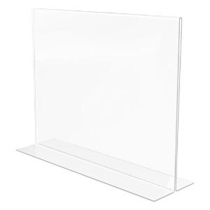 deflect-o® Superior Image® Stand-Up Double-Sided Sign Holder, Essendant