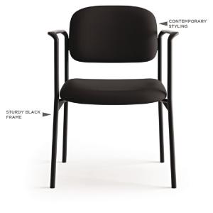 basyx™ VL616 Stacking Guest Chair with Arms