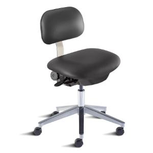 BioFit bridgeport series ISO 4 cleanroom chair, low seat height range