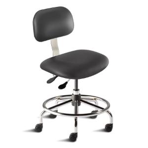 BioFit bridgeport series ISO 6 cleanroom chair, low seat height range