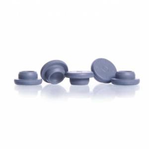 Gray chlorobutyl straight-sided stoppers