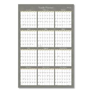 Calendar, Adrianna Laminated, Taupe, 2021