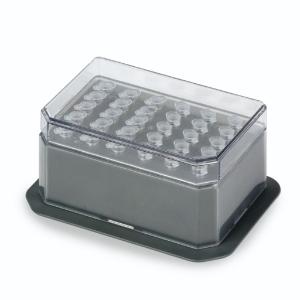 Block for 30×0.5 ml tubes, includes removable rack and cover