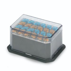 Block for 24×1.5 ml tubes, includes removable rack and cover