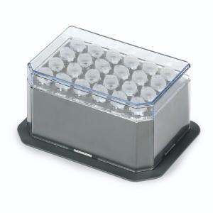 Block for 24×2.0 ml tubes, includes removable rack and cover