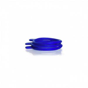Bottle tag, silicone rubber, blue