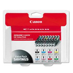 Canon® Eight-Color Multipack Tank, 0620B015 (CLI-8), Essendant LLC MS