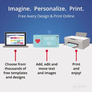 Avery print or write removable multi-use labels, white, 1000/pack