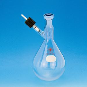 Schlenk Pear Shaped Storage Flask with Sidearm and Stopcock, Ace Glass Incorporated
