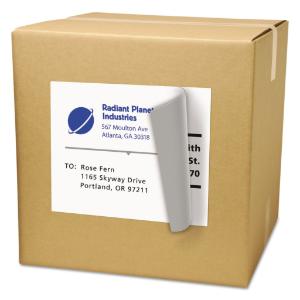 Avery shipping labels with trueblock technology, white, 25/pack