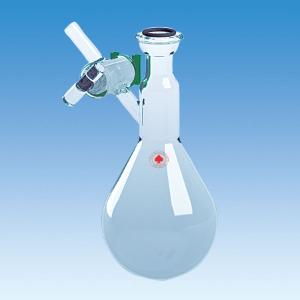 Schlenk Pear Shaped Storage Flask with Sidearm and Stopcock, Ace Glass Incorporated