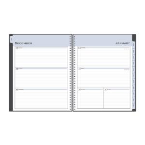 Planner, Passages Weekly/Monthly Wirebound, Charcoal, 2021