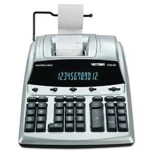 Victor® 1240-3A AntiMicrobial 12-Digit Two-Color Printing Calculator
