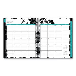 Planner, Monthly, Black Cover, 2021