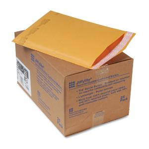 Sealed air jiffylite self-seal mailer, golden brown, 25/carton