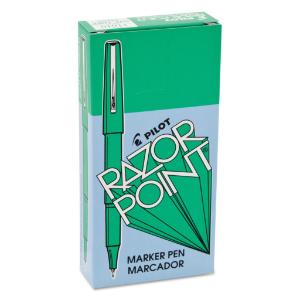 Pilot razor stick porous pen, green ink, extra fine, 0.50 mm