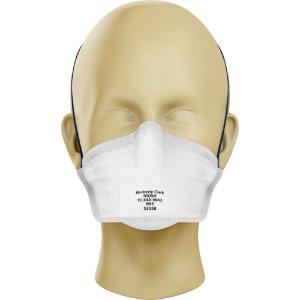 N95 mask on - straight view