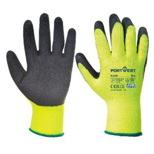 Thermal grip gloves, black