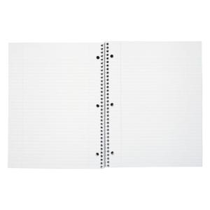 Mead spiral bound notebook, college rule, white, 100 sheets/pad