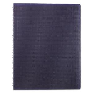 Blueline poly cover notebook, 80 sheets, ruled, twin wire binding, blue cover