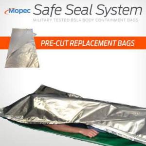 Mopec safe seal system | replacement pre-cut bags only, 48" × 96", 25 or case