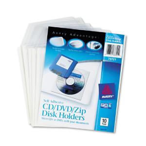 Avery® Self-Adhesive CD/DVD/Zip® Disk Pocket, Essendant