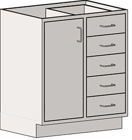 LH door drawer stand