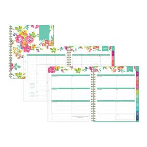 Planner, Day Designer CYO Weekly/Monthly, White/Floral, 2021