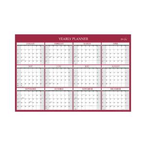 Calendar, Laminated, Classic Red
