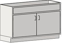 Sink base unit two door stand