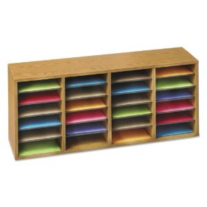 Safco® Adjustable Compartment Wood Literature Organizers
