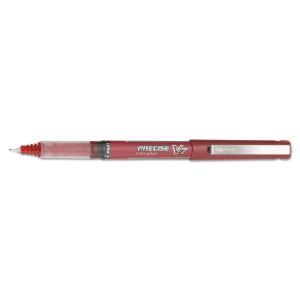 Pilot precise v7 stick roller ball pen, red ink, fine point, 12/pack