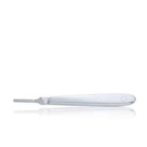 Scalpel handle, stainless, smooth #8