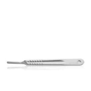 Scalpel handle, stainless, fluted #8