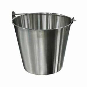 Drain pail, stainless steel, 16 qt