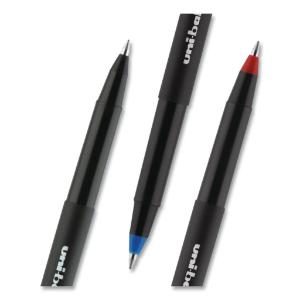 Uni-ball onyx stick roller ball pen, red ink, micro