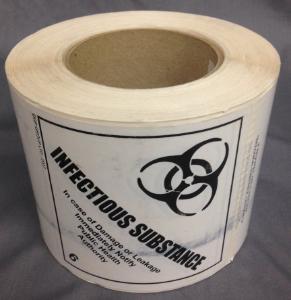 Infectious substance label, large