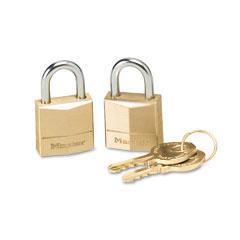 Master Lock® Twin Brass Three-Pin Tumbler Lock