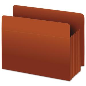 Pendaflex heavy-duty 3 expansion file, straight cut, red fiber, legal, 10/box