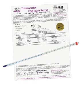 SP Bel-Art H-B DURAC® Plus™ Individually Calibrated Liquid-In-Glass Thermometers, Organic Liquid Fill, Bel-Art Products, a part of SP