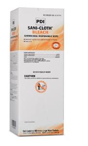 Bleach Germicidal Disposable Wipes (40 Extra Large Wipes)